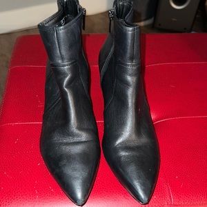 Clarks kitten heel booties